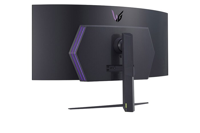 LG 114.3 cm (45) UltraGear™ OLED Curved Gaming Monitor WQHD with 240Hz Refresh Rate 0.03ms (GtG) Response Time, 45GR95QE-B